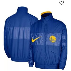 Nike Royal Golden State Warriors Full-Zip windbreaker fleece liner jacket size M